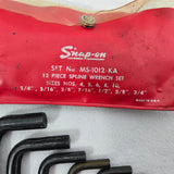 Snap-on MS-1012-KA 12pc Multi-Spline Key Wrench Set Boeing Aircraft Tool RARE