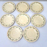 Vintage Poppytrail California Provincial Metlox Saucers Set of 8 6-1/8"