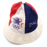1984 Los Angeles Olympics LAOOC Bucket Hat M/L w/8 Pins including Sam Eagle USA