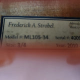 Frederick A Strobel ML105-34 3/4 Violin Outfit Dominant w/Case & Bow -Music&Arts