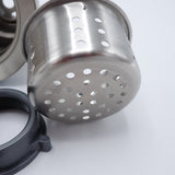 New Stainless Steel 3.5" Kitchen Sink Basket Strainer Drain Assembly w/Gaskets