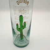 Porfidio Anejo EMPTY Bottle #7583 Green Cactus Hand Blown Art Glass 750ml VG