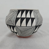 1950-60s Polychrome Pottery Olla Jar from Acoma, NM, Signed MA by Ma Aragon