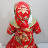 Fitz & Floyd Bellacara Santa 19" Figurine Centerpiece w/Box 2008 Handcrafted