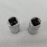 Snap-on 1/4" Drive 6 pt SAE MSV8 1/4" & MSV9 9/32" Sockets USA Made Vintage