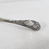 Rogers 1881 Master Butter Knife Silver Plate Twisted Handle 7" w/Floral Pattern