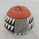1950-60s Polychrome Pottery Olla Jar from Acoma, NM, Signed MA by Ma Aragon