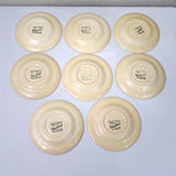 Vintage Poppytrail California Provincial Metlox Saucers Set of 8 6-1/8"