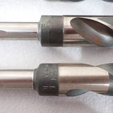 Vintage Hanson USA HSS Silver Deming Drill Bit Set of 10 Bits 17/32"-1" w/Tubes