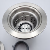 New Stainless Steel 3.5" Kitchen Sink Basket Strainer Drain Assembly w/Gaskets
