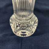 Vintage Fostoria Thumbprint Melissa Pattern 5" Crystal Bud Vase LN