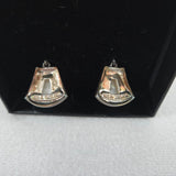 Marcasite & Mother of Pearl Dangle Earrings Thailand 925 A Sterling Silver NEW