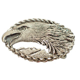 Pewter Bald Eagle EJC 1995 Belt Buckle USA 3-5/8"x2-3/4" Western Rare Vintage