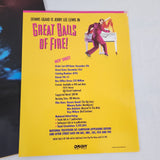 Vtg 1989 Great Balls of Fire Orion Home Video 25x37 Movie Poster w/Dennis Quaid