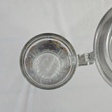 BMFN Three Musketeers Painted Glass Pewter Lidded Beer Stein 7" W. Germany