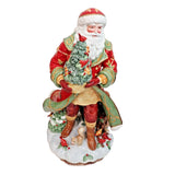 Fitz & Floyd Bellacara Santa 19" Figurine Centerpiece w/Box 2008 Handcrafted