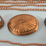 Vtg 12 pc Collection of Copper/Copper-Colored Bracelets, Necklaces & Belt Buckle