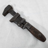 Antique Whitman Barnes W&B Adj Monkey Wrench Hammer 8.5" w/Wood Handle USA Rare