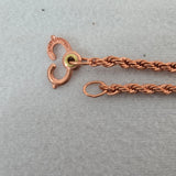 Vtg 12 pc Collection of Copper/Copper-Colored Bracelets, Necklaces & Belt Buckle
