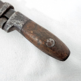 Antique Whitman Barnes W&B Adj Monkey Wrench Hammer 8.5" w/Wood Handle USA Rare