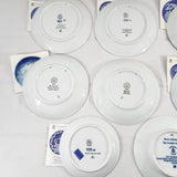 Royal Copenhagen, B&G, and Porsgrund Collector Plates 1973 to 1977 Set of 8