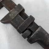 Antique W+B Whitman & Barnes Adj Steel 7" Monkey Wrench Hammer w/Wood Handle USA