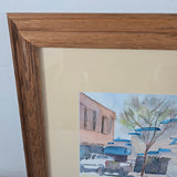 Southwestern Watercolor: Zummy's Adobe by Kat Wiederhorn - Mid-20th Century