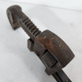 Vtg 14" Adjustable Drop Forged Steel Pipe Wrench PL-M8-814 USA -Jaw Opens 1-3/4"