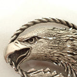 Pewter Bald Eagle EJC 1995 Belt Buckle USA 3-5/8"x2-3/4" Western Rare Vintage