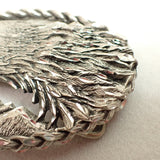 Pewter Bald Eagle EJC 1995 Belt Buckle USA 3-5/8"x2-3/4" Western Rare Vintage