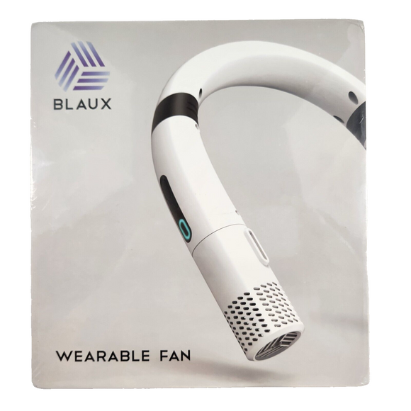 Blaux Active Lifestyle Wearable 3 Speed Fan #30337 w/Rechargeable Battery NEW