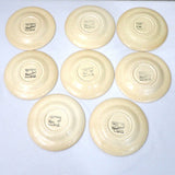 Metlox Poppytrail California Provincial Saucers Set of 8 Vintage 6-1/8"