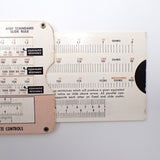 Vintage Ohmite 1968 Double-Sided Ohm's Law Resistance Calculator Slide Rule USA