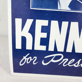 Vtg Ted Kennedy For President 1980 Campaign Poster Sign 22" x 14" Cardboard NOS