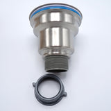 New Stainless Steel 3.5" Kitchen Sink Basket Strainer Drain Assembly w/Gaskets