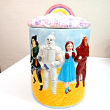 Wizard of Oz Star Jars Cookie Jar, Emerald City Pitcher & 4 Glasses 1998 Set VG