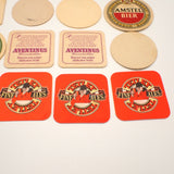 European & US Beer Coasters Mats Bar Pub Man Cave Art Breweriana 20 Pcs VG Vintage