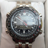 Seiko Duo-Display Quartz H023 Analog Digital World Time Watch New in Box Vintage