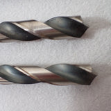 Vintage Hanson USA HSS Silver Deming Drill Bit Set of 10 Bits 17/32"-1" w/Tubes