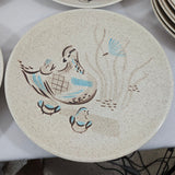 Lot of 10 Red Wing Potteries - Bob White Quail - 10-7/8" Dinner Plates 1962 MCM