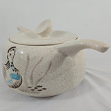 Red Wing Potteries - Bob White Quail - Large 4 Qt Casserole Dish w/Cover 1962