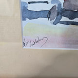 Southwestern Watercolor: Zummy's Adobe by Kat Wiederhorn - Mid-20th Century