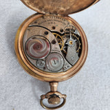 Elgin Gold Tone Fahys MONTAUK Open Face 17 Jewel Pocket Watch 1919 Not Working