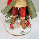 Fitz & Floyd Bellacara Santa 19" Figurine Centerpiece w/Box 2008 Handcrafted