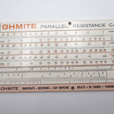 Vintage Ohmite 1968 Double-Sided Ohm's Law Resistance Calculator Slide Rule USA