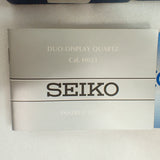 Seiko Duo-Display Quartz H023 Analog Digital World Time Watch New in Box Vintage