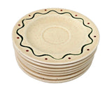 Vintage Poppytrail California Provincial Metlox Saucers Set of 8 6-1/8"