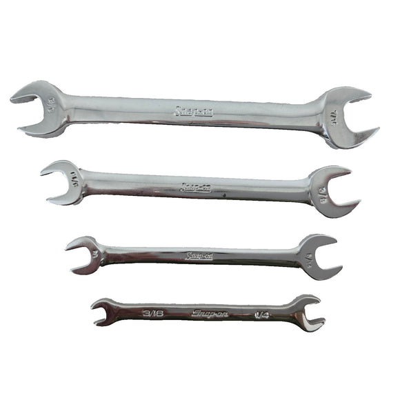 Snap-on VO Series SAE Double Open-End Wrenches 4pc Set - USA Made - Vintage