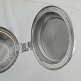 BMFN Three Musketeers Painted Glass Pewter Lidded Beer Stein 7" W. Germany