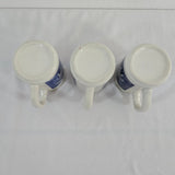 1980s Morton Salt Coffee Mugs: 1914 & 1921 Logos -When It Rains It Pours 3pcs